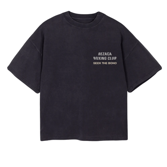 BOXING CLUB TEE VINTAGE BLACK - REZACA® OFFICIAL STORE