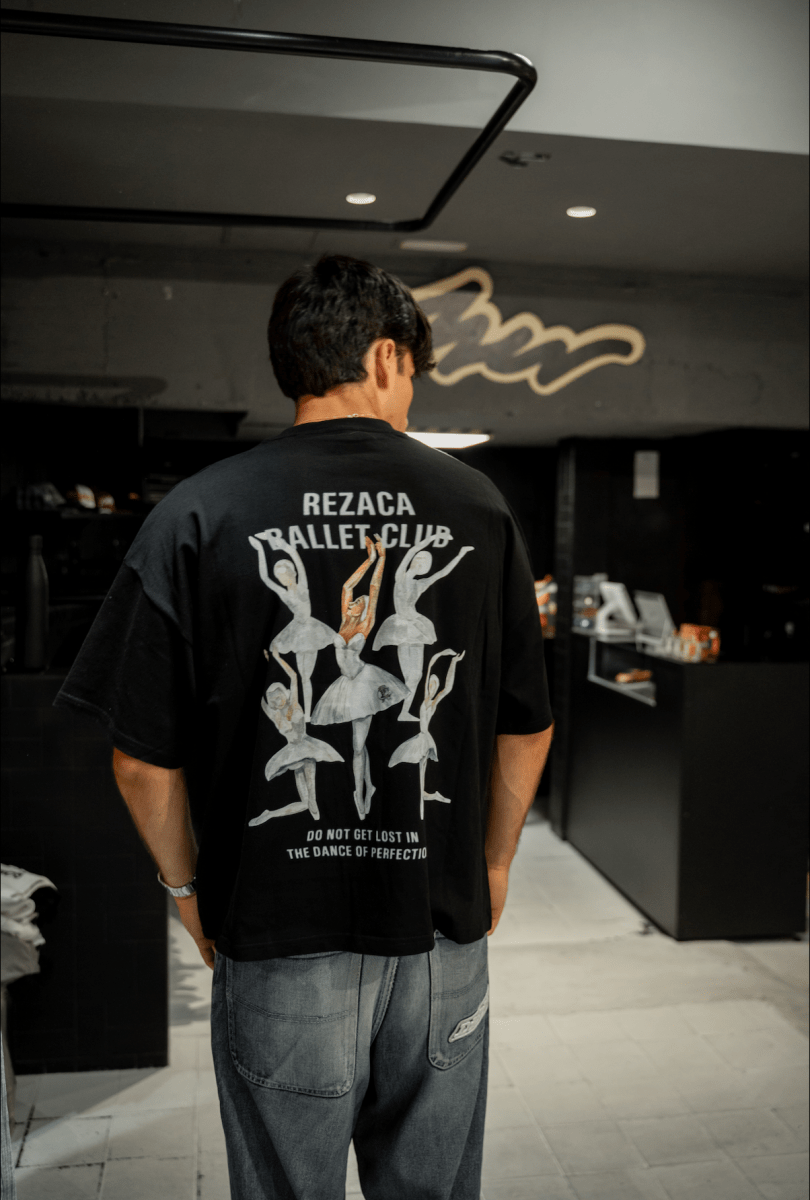 BALLET CLUB TEE BLACK - REZACA