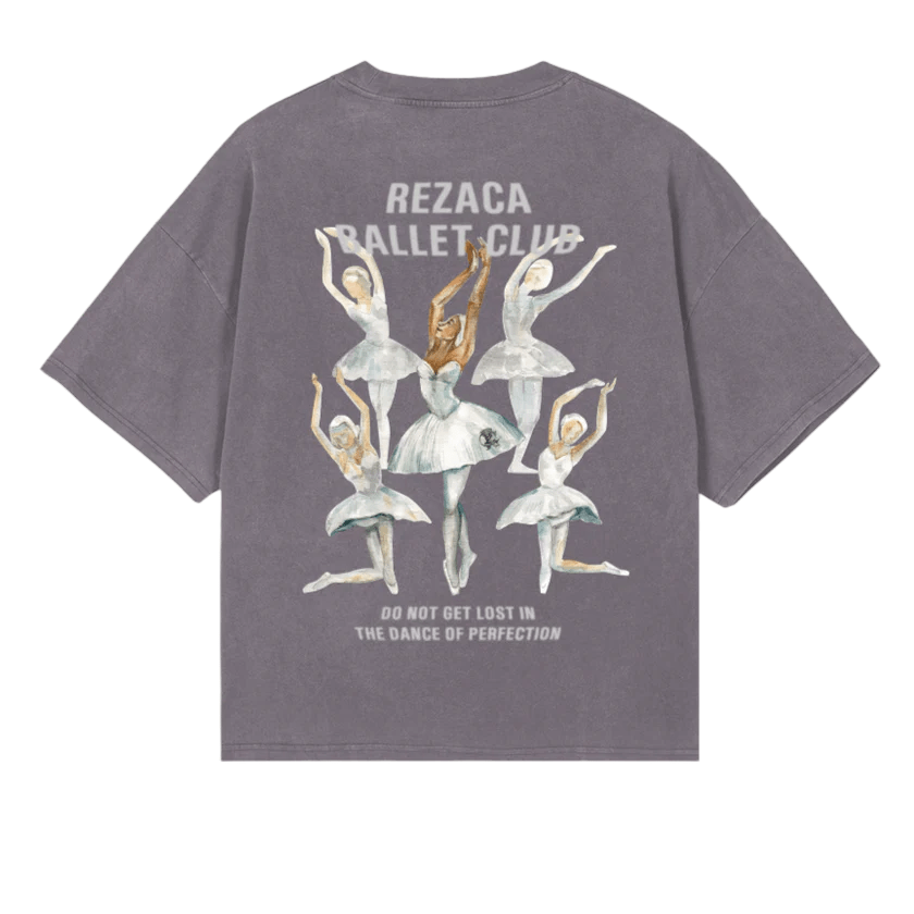 BALLET CLUB TEE GREY - REZACA® OFFICIAL STORE