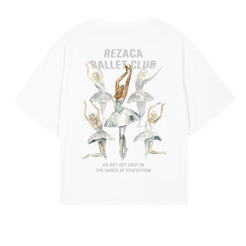 BALLET CLUB TEE WHITE - REZACA® OFFICIAL STORE