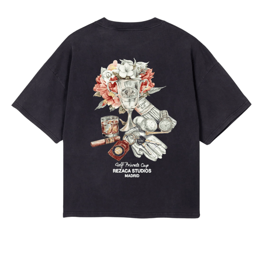 TROPHEE T - SHIRT BLACK [AVAILABLE 9TH AUGUST] - REZACA