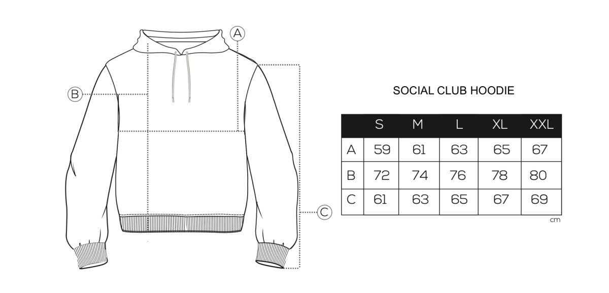 SOCIAL CLUB HOODIE – REZACA
